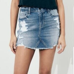 Hollister distressed, high-rise, vintage stretch, mini skirts size 9/29